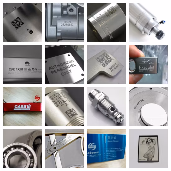 Máquina de marcação a laser de metal mini portátil portátil 20W 30W Code Logo Chapa de aço